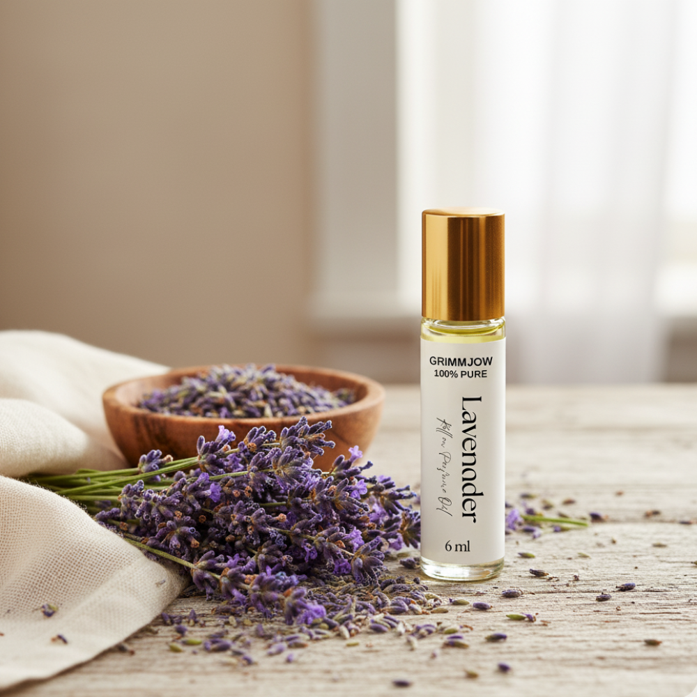 Grimmjow PURE LAVENDER Attar Oil - Pure Lavender Attar Oil (6ml Roll-On) - Image 3