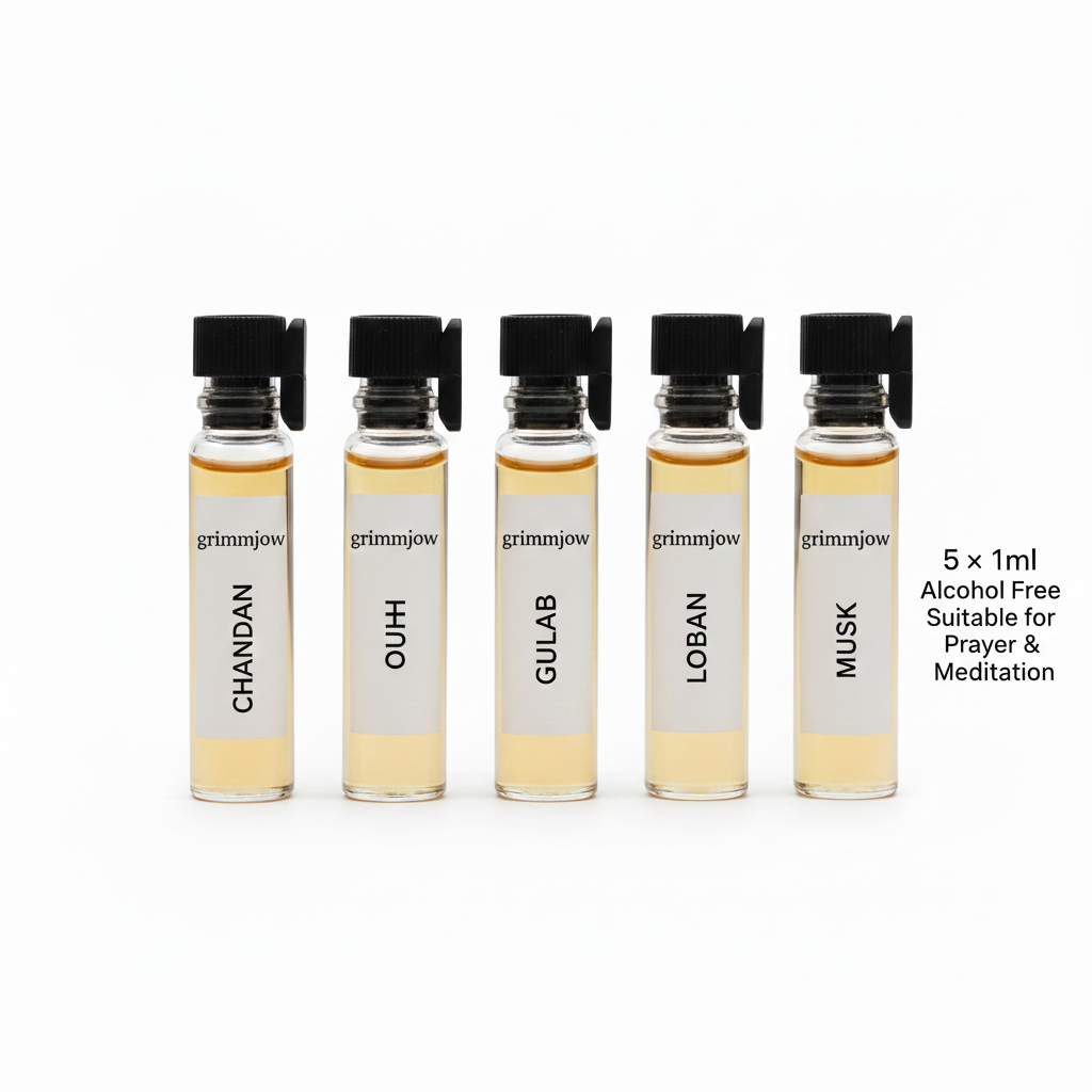 Prayer & Calm – 5 × 1ml Attar Tester Set - Image 5